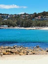 22 November 2022 - Balmoral Beach, NSW, Australia: View of sandy beach and sea
