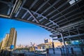 November2019,Bangkok Thailand Bangkok modern office buildings and condominium in Bangkok city downtown with blue sky and clouds at Royalty Free Stock Photo