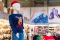 November 29, 2022 Balti, Moldova. Illustrative editorial. Christmas mannequin on sale for winter and New Year holidays Royalty Free Stock Photo