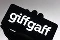 November 23, 2021, Brazil. In this photo illustration the Giffgaff logo seen displayed on a smartphone