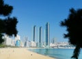 2 November 2022 - Busan, South Korea: Cityscape showing Haeundae Beach Royalty Free Stock Photo