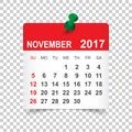 November 2017 Calendar