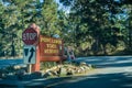 November 5, 2017 Carmel-By-The-Sea/USA - Entrance to Point Lobos State Reserve, a marine reserve near Monterey on the coast of the