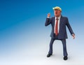 November 12, 2016: Character portrait of Donald Trump. 3D illustration