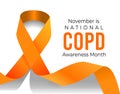November is COPD Awareness Month. Vector illustration