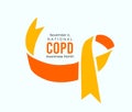 November is COPD Awareness Month. Vector illustration