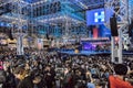 NOVEMBER 8, 2016, Election Night at Jacob K. Javits Center - venue for Democratic presidential nominee Hillary Clinton election ni