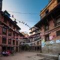 November 25, 2013 - exterior of ancient city Bhaktapur, Nepal