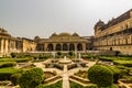 November 04, 2014: Gardens of the Amber Fort in Jaipur, India Royalty Free Stock Photo