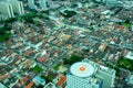 November 9, 2019, Georgetown, Penang, Malaysia, a bird's-eye view of Georgetown, a city of culture and unique architecture. Royalty Free Stock Photo