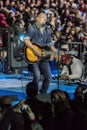 NOVEMBER 7, 2016, INDEPENDENCE HALL, Musician Bruce Springsteen performs at an election eve rally for Hillary Clinton featuring Bi