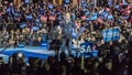 NOVEMBER 7, 2016, INDEPENDENCE HALL, Musician Bruce Springsteen performs at an election eve rally for Hillary Clinton featuring Bi