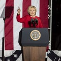 NOVEMBER 7, 2016, INDEPENDENCE HALL, PHIL., PA - Hillary Clinton Holds Election Eve Get Out The Vote Rally With Bruce Springsteen