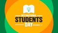 November is International Student Day background template. Holiday concept.