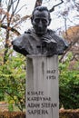 Bust of Cardinal Adam Stefan Sapieha in the Jordan Park in Krakow