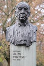 Bust of Cardinal Stefan Wyszynski in the Jordan Park in Krakow