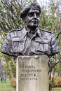 Bust of General Stanislaw Maczek in the Jordan Park in Krakow