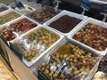 28 November 2020, Kuala Lumpur. Assorted olive and pickles in shop is now ipen.