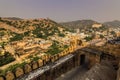 November 04, 2014: Landscape around the Amber Fort in Jaipur Royalty Free Stock Photo