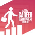 November is National Career Development Month. Holiday concept. Template for background, banner, card, poster with text