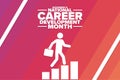 November is National Career Development Month. Holiday concept. Template for background, banner, card, poster with text