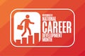 November is National Career Development Month. Holiday concept. Template for background, banner, card, poster with text