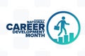 November is National Career Development Month. Holiday concept. Template for background, banner, card, poster with text