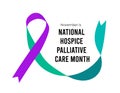 November is National Hospice Palliative Care Month. Vector illustration