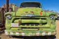 Front end closeup of a vintage truck Royalty Free Stock Photo