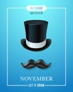 November no shave month Poster.