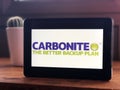 November 2019 Parma, Italy; Carbonite company logo icon close-up on tablet scree