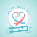 17 november Prematurity Day Royalty Free Stock Photo