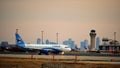 Interjet Airlines Airbus airplane ready for takeoff. Royalty Free Stock Photo