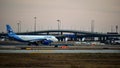 Interjet Airlines Airbus airplane ready for takeoff. Royalty Free Stock Photo