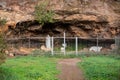 The Cave of Elijah at the The Sanctuary of the Madonna of the Divine Love Royalty Free Stock Photo