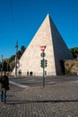 Exterior of the Pyramid of Cestius