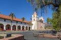View the old mission Santa Barbara , California Royalty Free Stock Photo