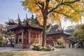 Pavilions in Yu Garden, Shanghai Royalty Free Stock Photo