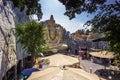 November 11, 2014: Statue of the deity Shiva in a temple in Bang Royalty Free Stock Photo