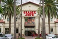 November 2, 2017 Sunnyvale/CA/USA - Entrance to one of the Traders Joe`s supermarkets located in San Francisco bay area Royalty Free Stock Photo