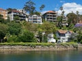 20 November 2022 - Sydney, Australia: Editorial image Mosman Bay with blue sky