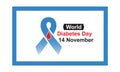 World diabetes day, 14 November, t shirt design, campaign, 2024, logo, logotype