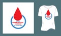 World diabetes day, 14 November, t shirt design, campaign, 2024, logo, logotype