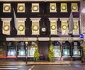 13 November 2014 Tiffany shop on New Bond Street, London, decorated for Christmas and New 2015 Year