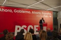 Jose Luis Abalos speaking at a PSOE rally