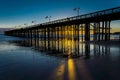 NOVEMBER 9, 2018 - VENTURA, CA, USA - Ventura Pier at sunset, Pacific Ocean