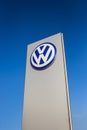 16 of November - Vinnitsa, Ukraine. Volkswagen VW logo on a sta