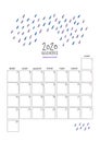 November 2020 doodle wall calendar