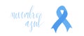 Novembro Azul translation Blue November for men health issues awareness. Vector banner template.