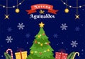 Novena De Aguinaldos Vector Illustration with Holiday Tradition for Families to Get Together at Christmas in Flat Cartoon